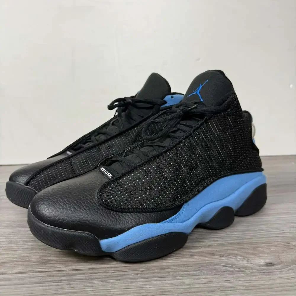 Air Jordan 13 Retro 'Black University Blue' Sneakers 310004-004 Sz 10